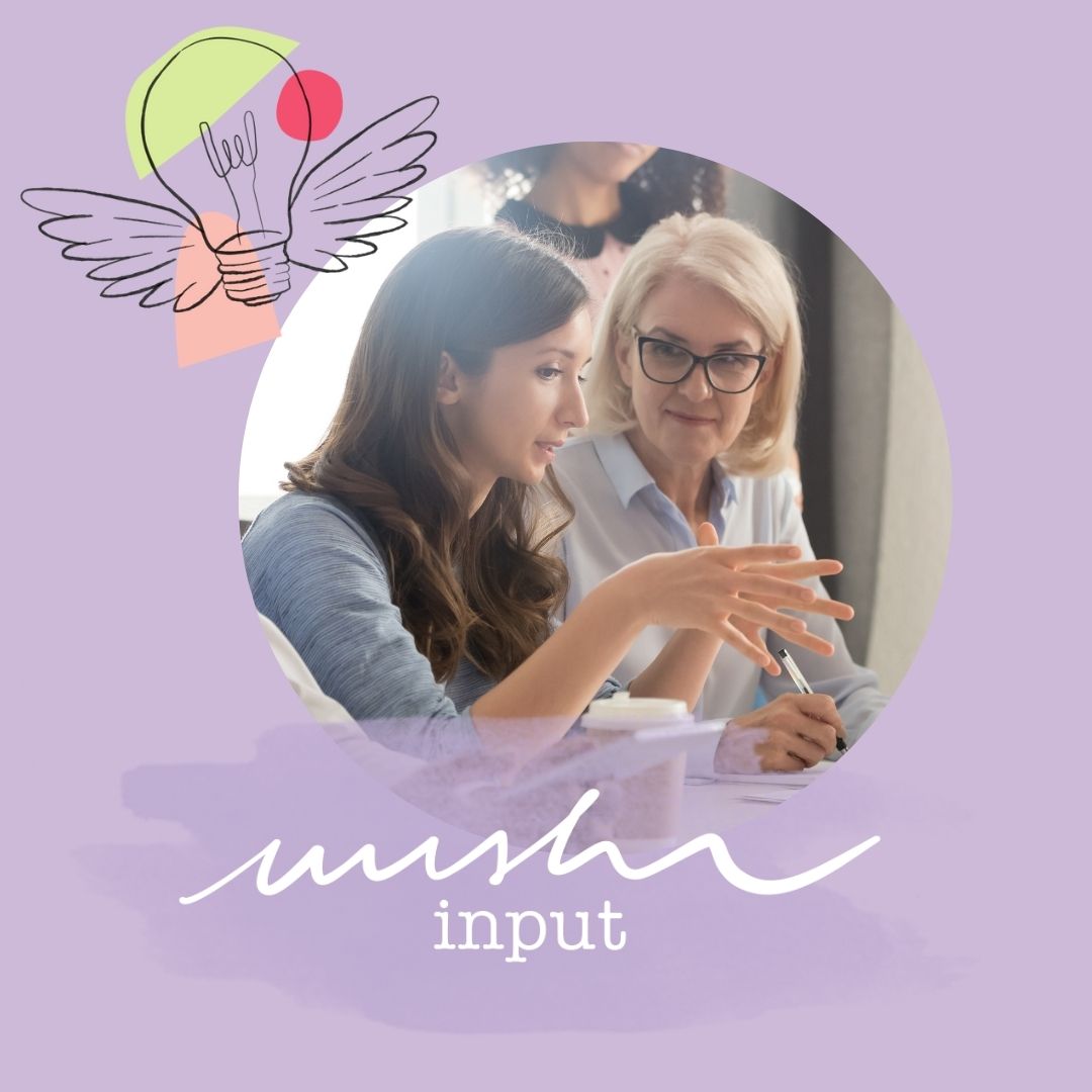 nushu mag Beitragsbild Mentorin finden, mentorin und Mentee im Gespräch